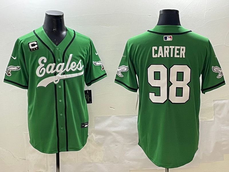 Men Philadelphia Eagles #98 Carter Green three generations Jointly Name 2025 Nike Limited NFL Jersey style 9->philadelphia eagles->NFL Jersey